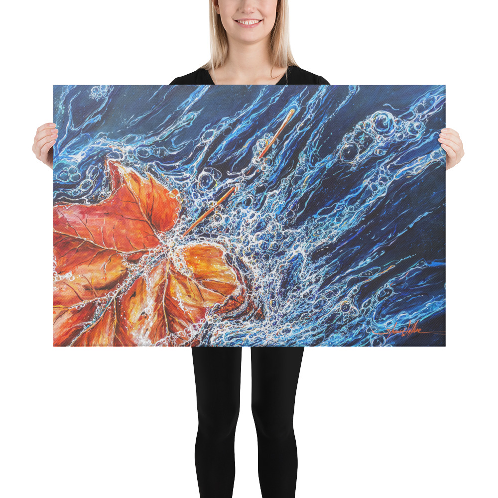 Leaf to Water Canvas - Image 4