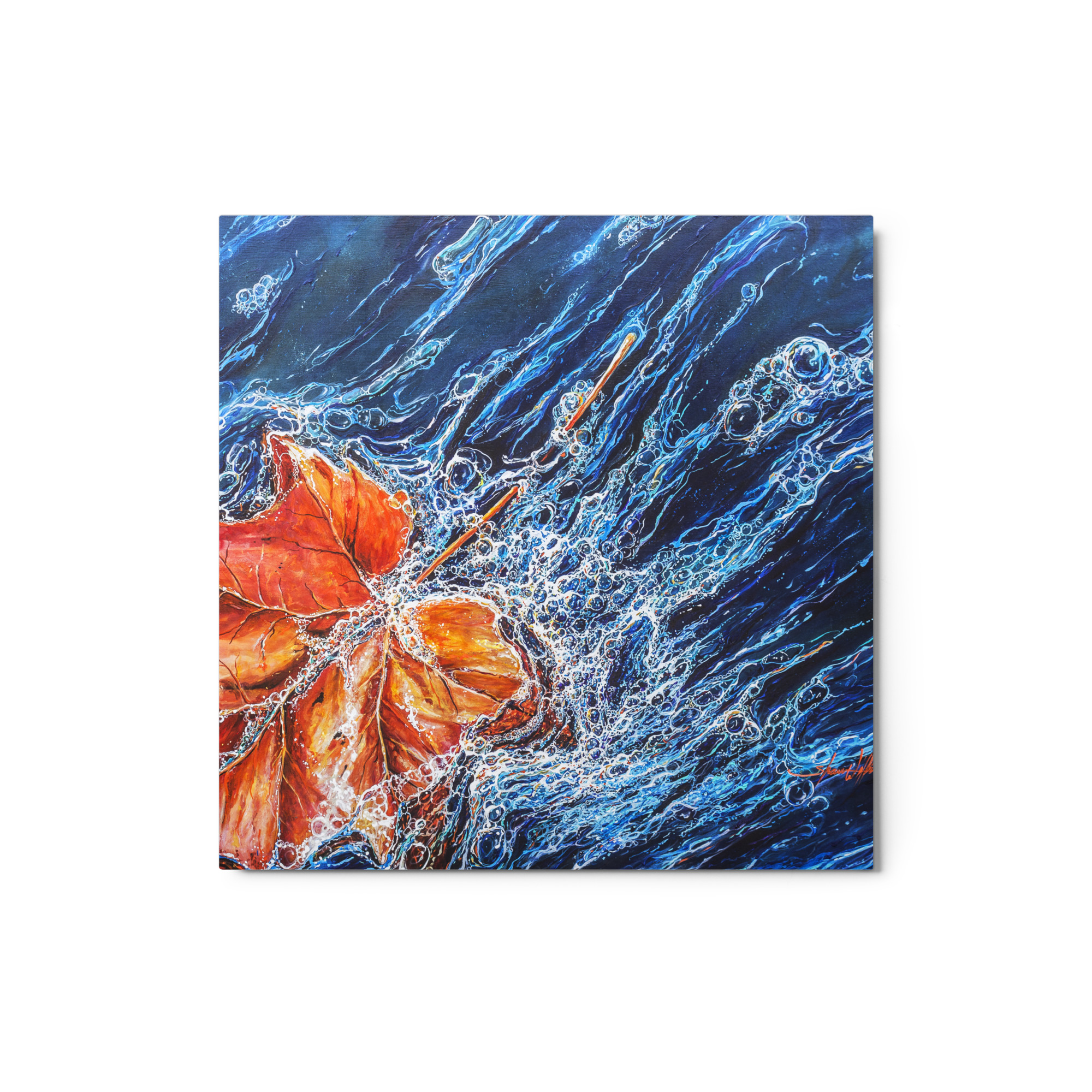 "Leaf to Water" Metal prints - Image 3