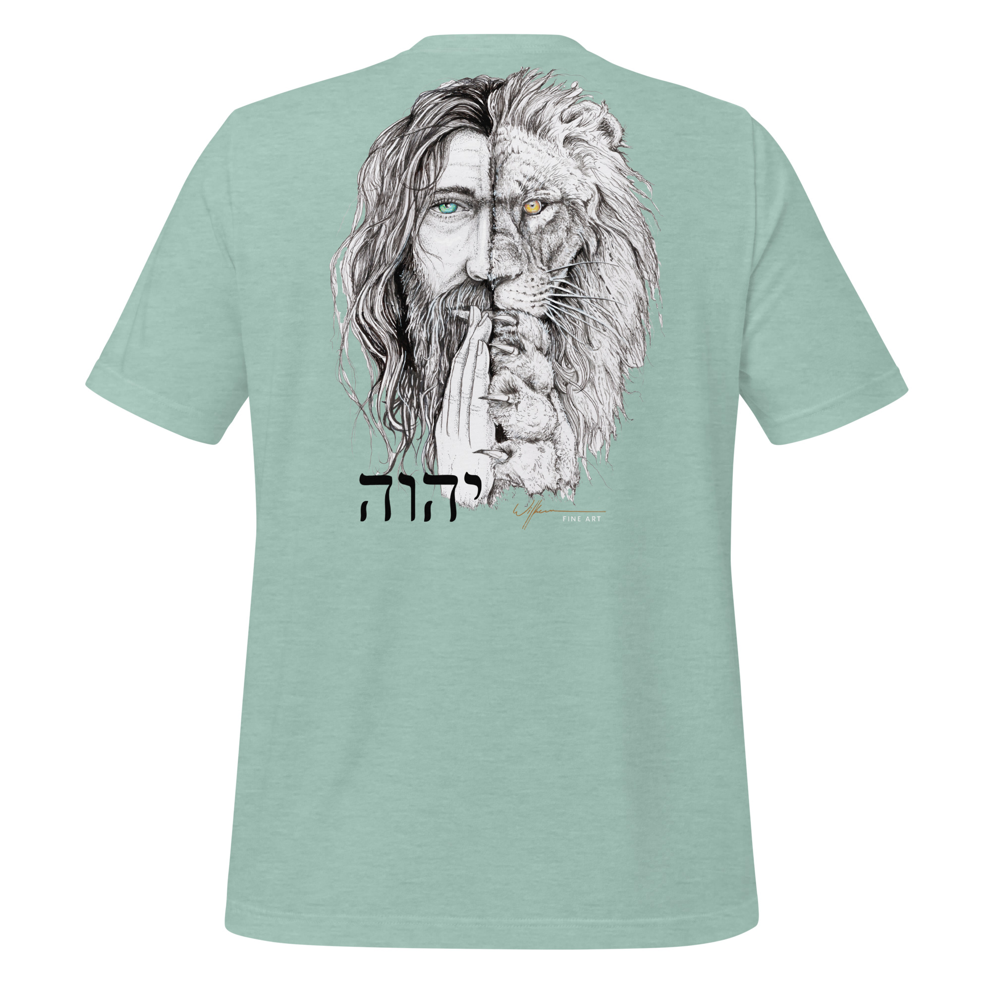 "i am" lion jesus face Unisex t-shirt - Image 15
