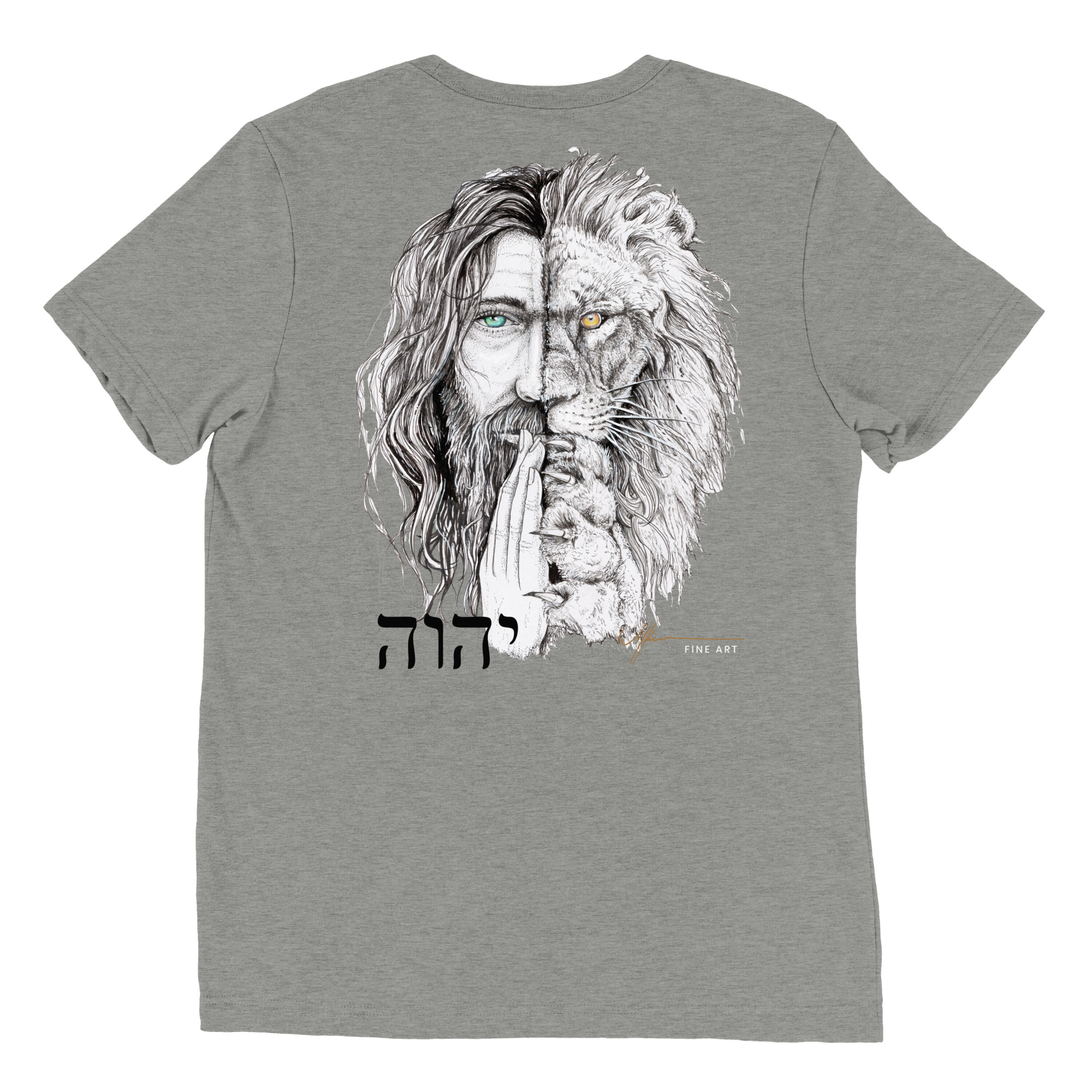 "I Am" lion/jesus head. Short sleeve t-shirt - Image 62
