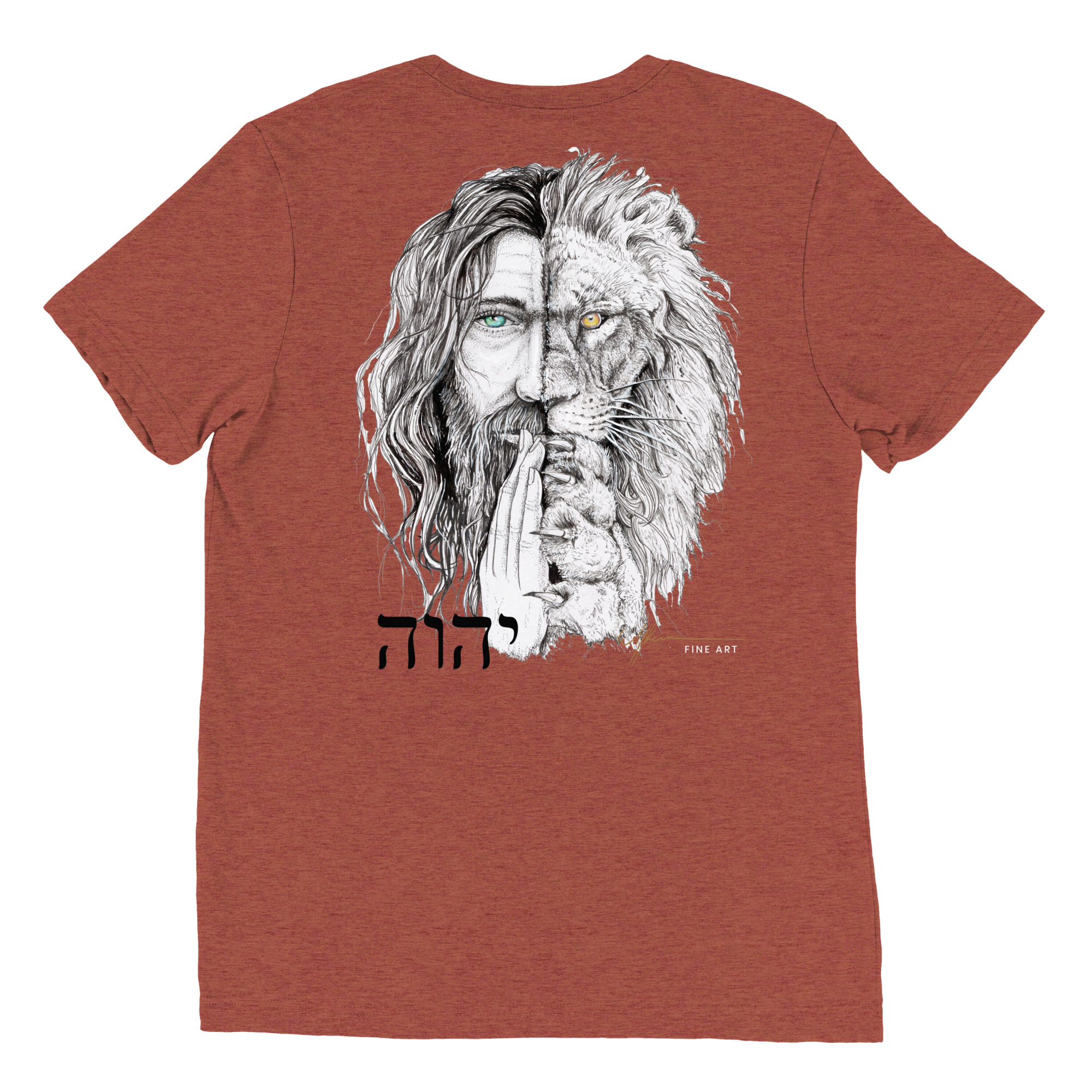 "I Am" lion/jesus head. Short sleeve t-shirt - Image 54