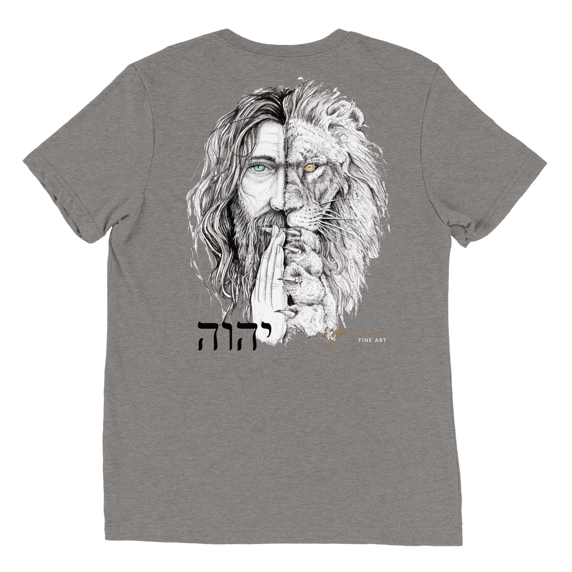 "I Am" lion/jesus head. Short sleeve t-shirt - Image 58