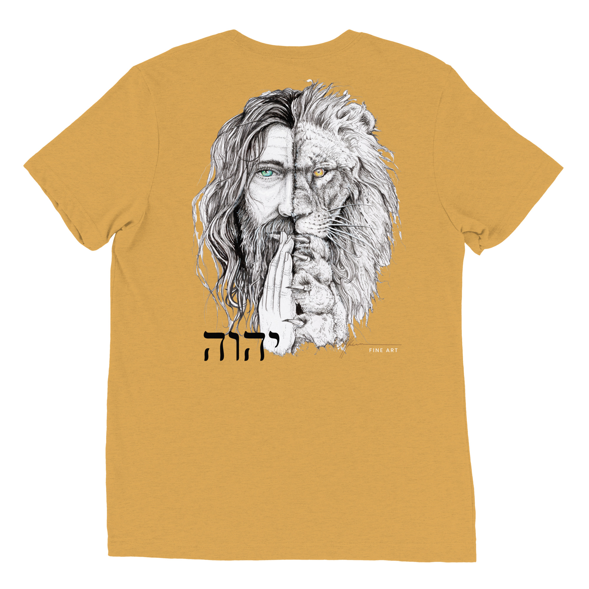 "I Am" lion/jesus head. Short sleeve t-shirt - Image 64