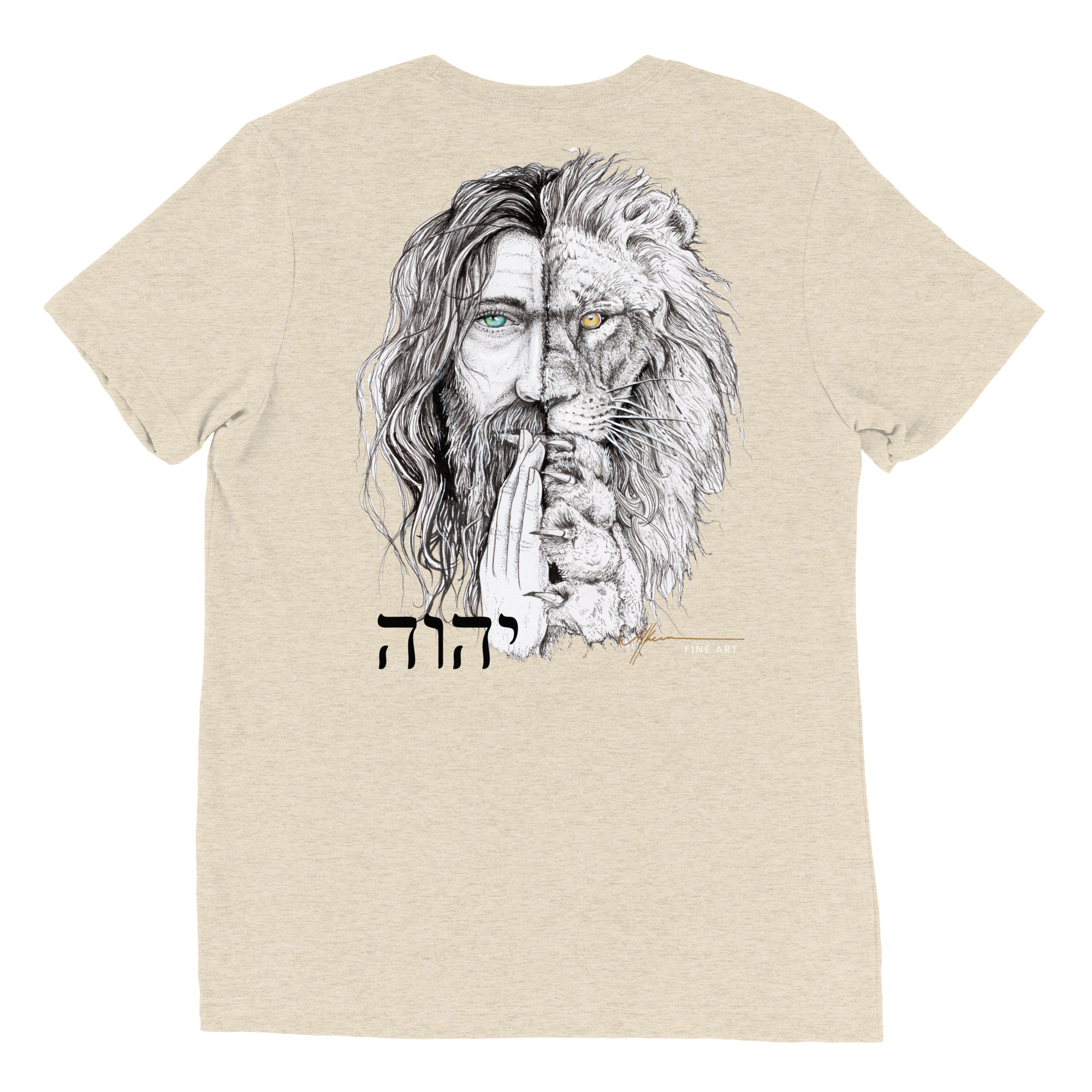 "I Am" lion/jesus head. Short sleeve t-shirt - Image 68