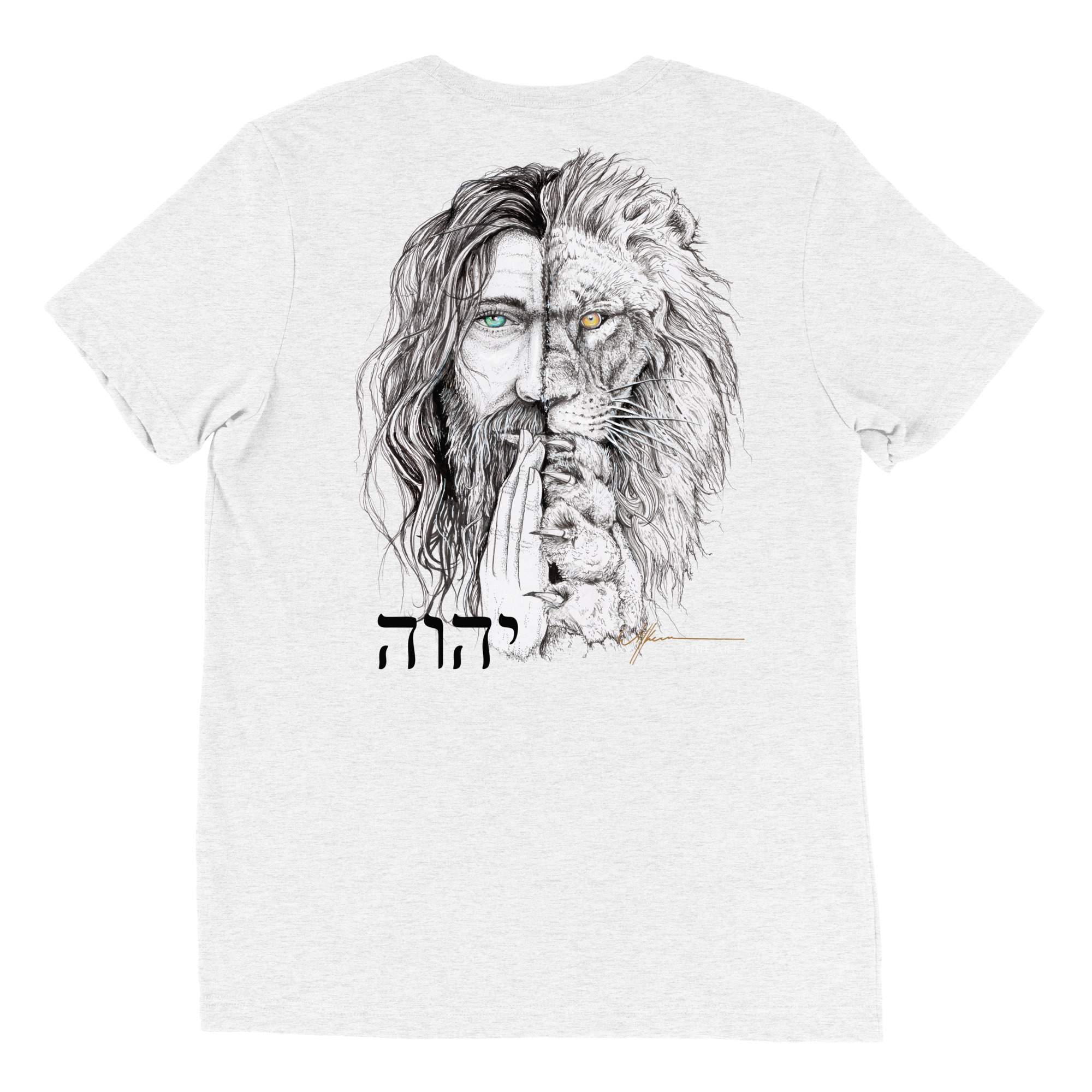 "I Am" lion/jesus head. Short sleeve t-shirt - Image 71