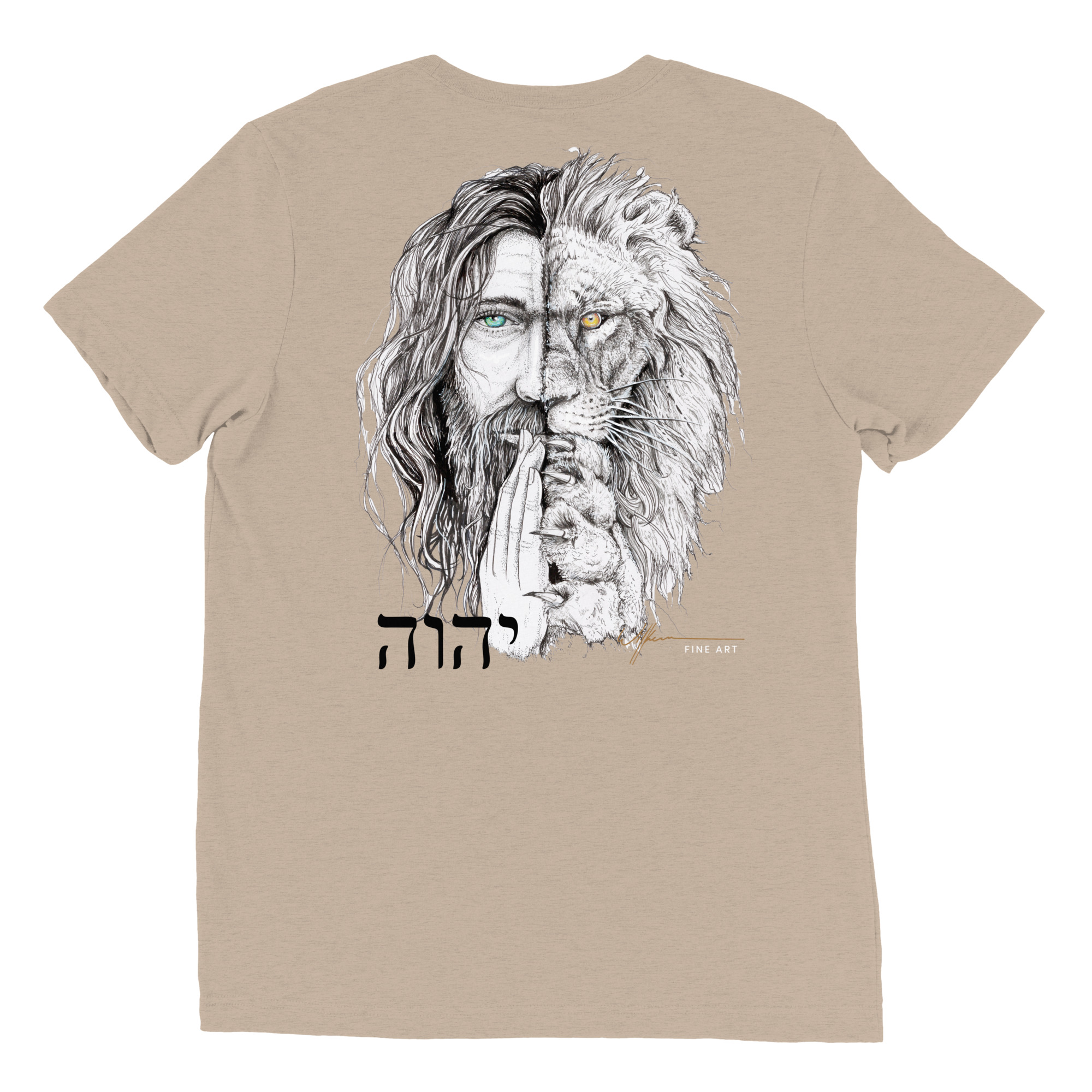 "I Am" lion/jesus head. Short sleeve t-shirt - Image 66