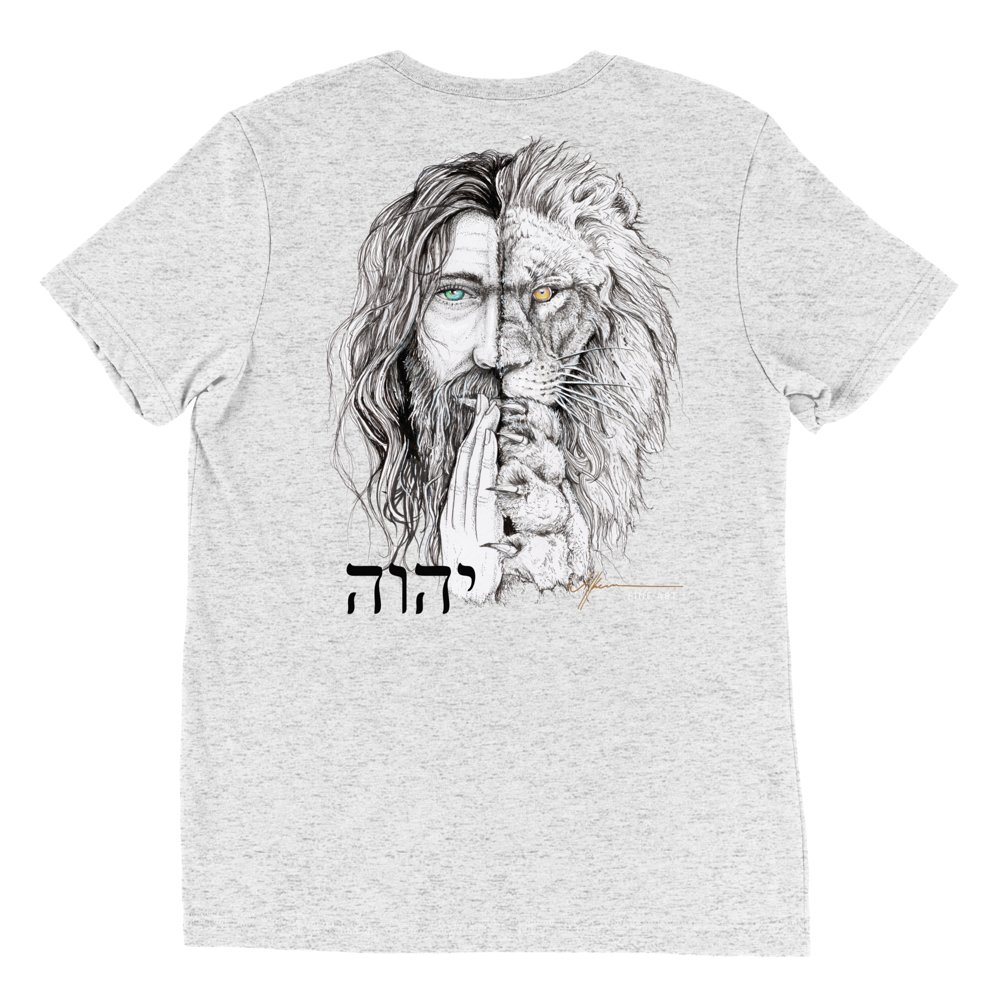 "I Am" lion/jesus head. Short sleeve t-shirt - Image 52