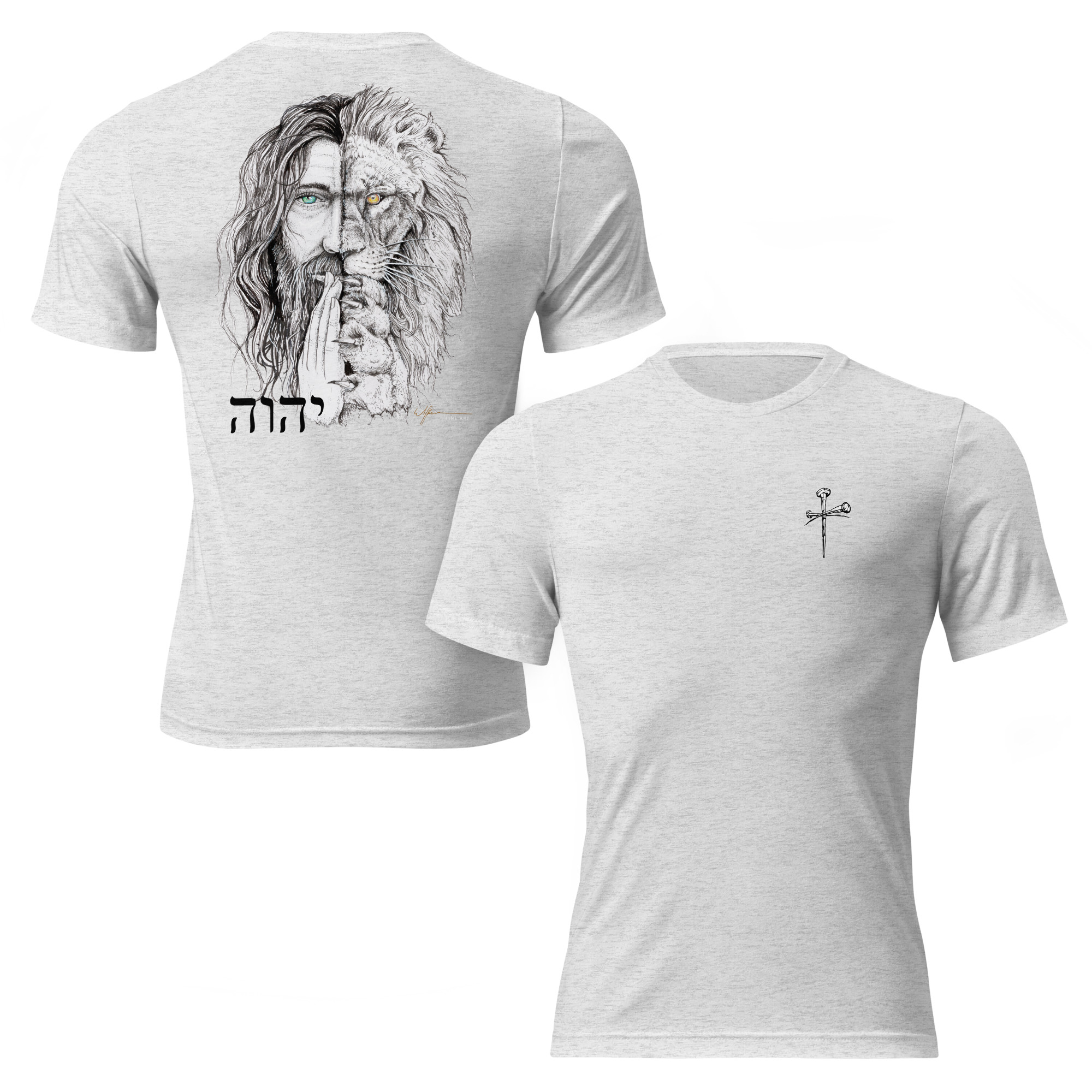 "I Am" lion/jesus head. Short sleeve t-shirt - Image 70